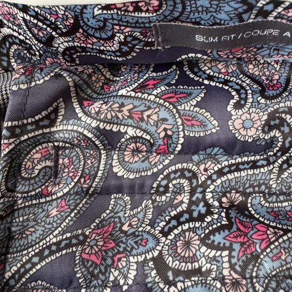 Sondergaard‎ Copenhagen Men's Gray Striped Plaid Slim Fit Dress Pants Size 38x30 - Picture 7 of 15